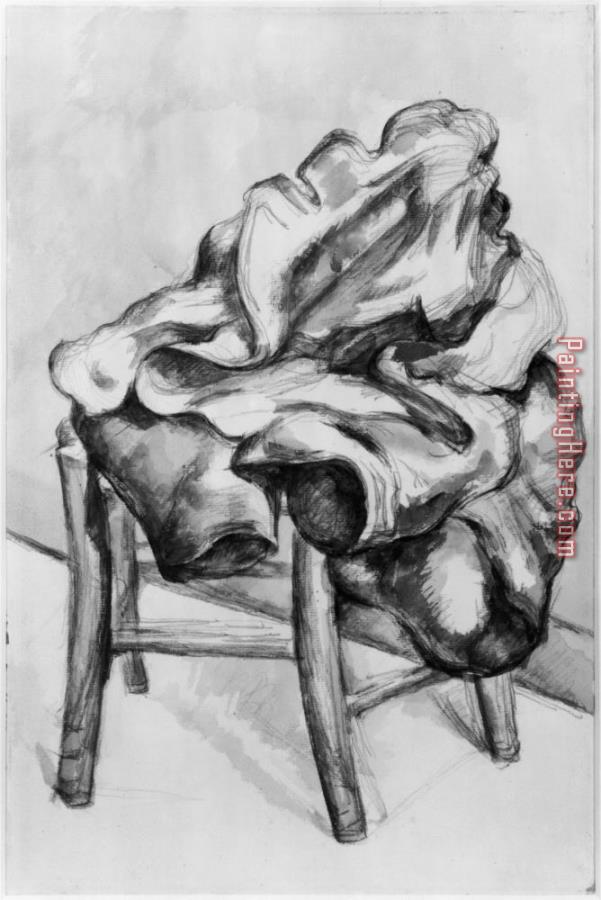 Paul Cezanne Drapery on a Chair 1980 1900